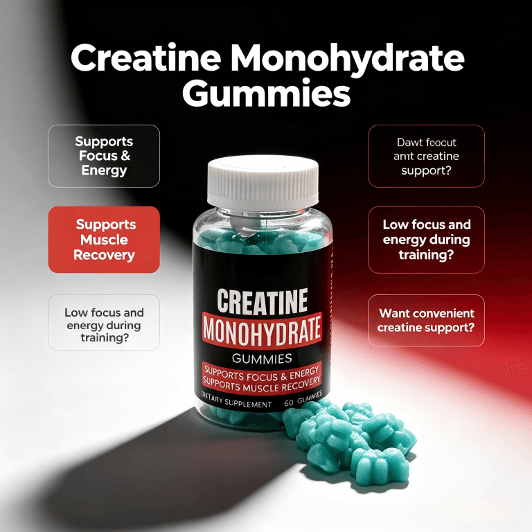 Creatine Monohydrate Gummies Adult Muscle Building Energy Supplement Pre Workout Sports Nutrition Muscle Growth