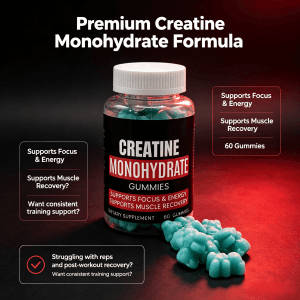 Creatine Monohydrate Gummies Adult Muscle Building Energy Supplement Pre Workout Sports Nutrition Muscle Growth