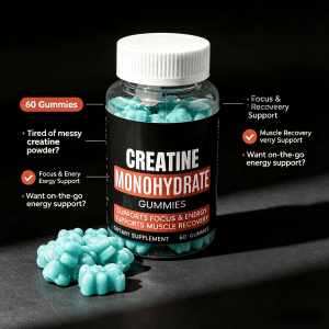 Creatine Monohydrate Gummies Adult Muscle Building Energy Supplement Pre Workout Sports Nutrition Muscle Growth