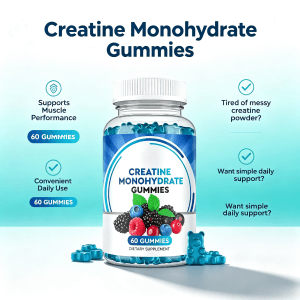 Muscle Building Recovery Wholesale Sugar Free Creatine Monohydrate Gummies for Adult