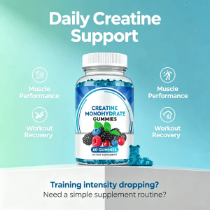 Muscle Building Recovery Wholesale Sugar Free Creatine Monohydrate Gummies for Adult
