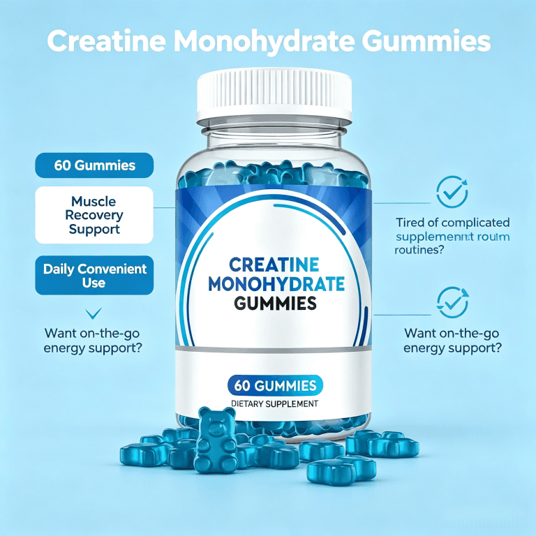 Muscle Building Recovery Wholesale Sugar Free Creatine Monohydrate Gummies for Adult