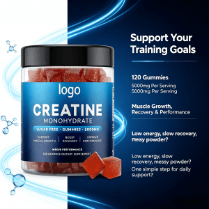 Hot Selling Creatine Gummy Immune Booster Supplement Sports Gym Gummie Creatine Monohydrate Hcl Gummies