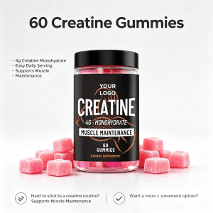 Low Price Gummy Supplement Women Creatine Monohydrate Gummies for Buttocks