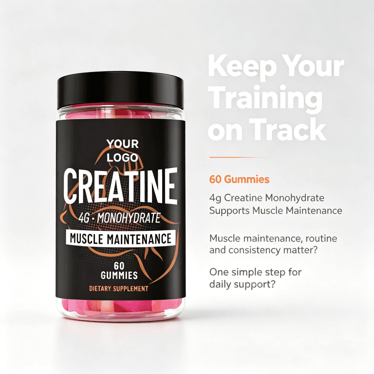 Low Price Gummy Supplement Women Creatine Monohydrate Gummies for Buttocks
