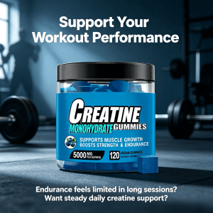 OEM ODM Creatine Gummies 5g Per Serving for Athletic Endurance & Recovery Creatine Monohydrate Gummies for Muscle Growth