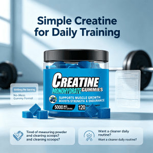 OEM ODM Creatine Gummies 5g Per Serving for Athletic Endurance & Recovery Creatine Monohydrate Gummies for Muscle Growth