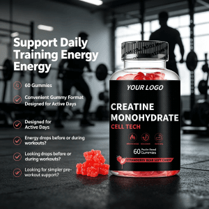 Vegan Micronized Creatine Gummies for Peak Performance & Fast Recovery Pre-Workout Supplement Creatine Monohydrate Gummies