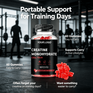 Vegan Micronized Creatine Gummies for Peak Performance & Fast Recovery Pre-Workout Supplement Creatine Monohydrate Gummies