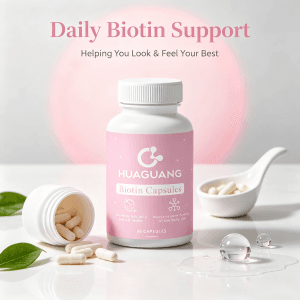 Vegan Biotin Capsules Nutrient-Rich Supplement for Adults and Children Hair Nail Care Vitamins Collage Keratin Biotin Capsules
