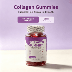 Label Private Hair Skin Vitamins Gummies Pure Biotin Collagen Gummies Apple Cider Vinegar Gummies