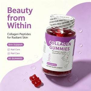 Label Private Hair Skin Vitamins Gummies Pure Biotin Collagen Gummies Apple Cider Vinegar Gummies