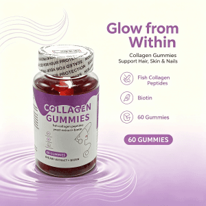 Label Private Hair Skin Vitamins Gummies Pure Biotin Collagen Gummies Apple Cider Vinegar Gummies