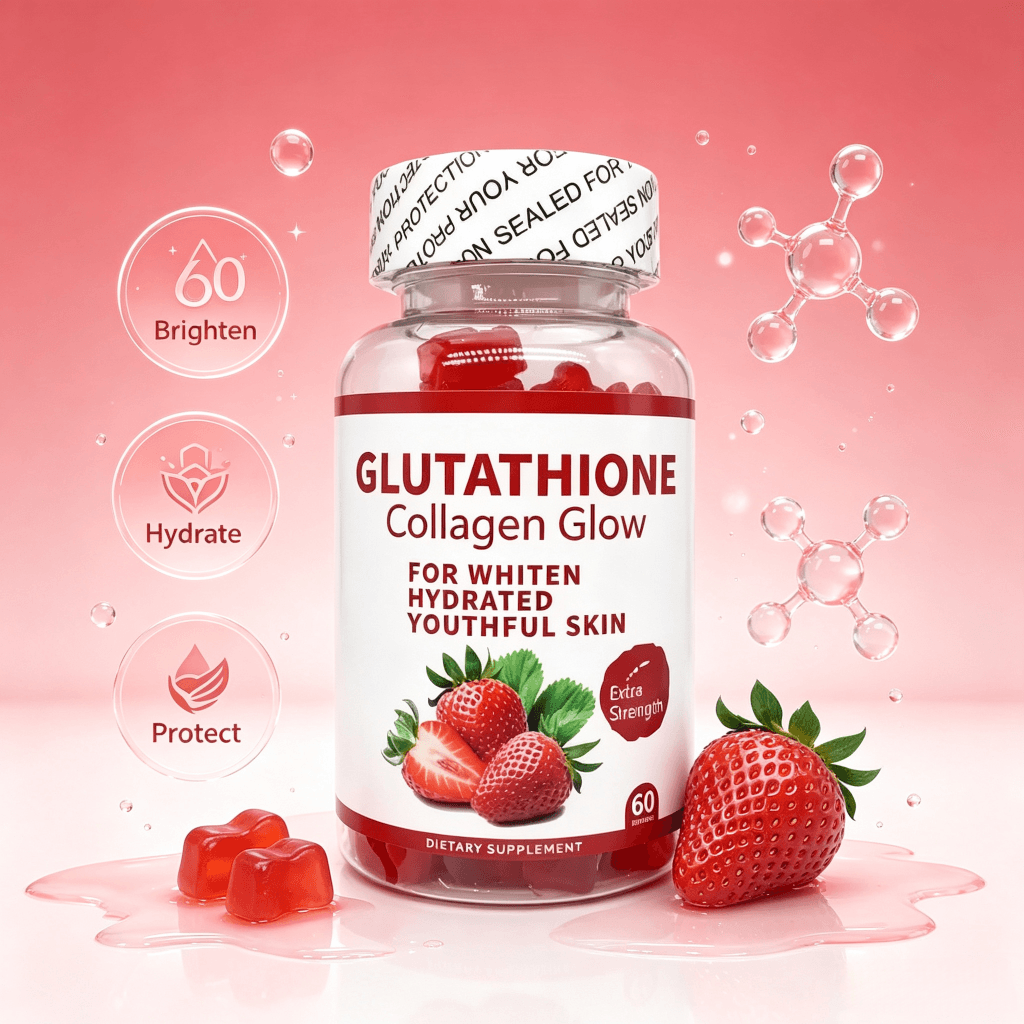 L-Glutathione Gummies Skin Brightening Vitamin C Collagen Gummies Skin Antioxidant Support