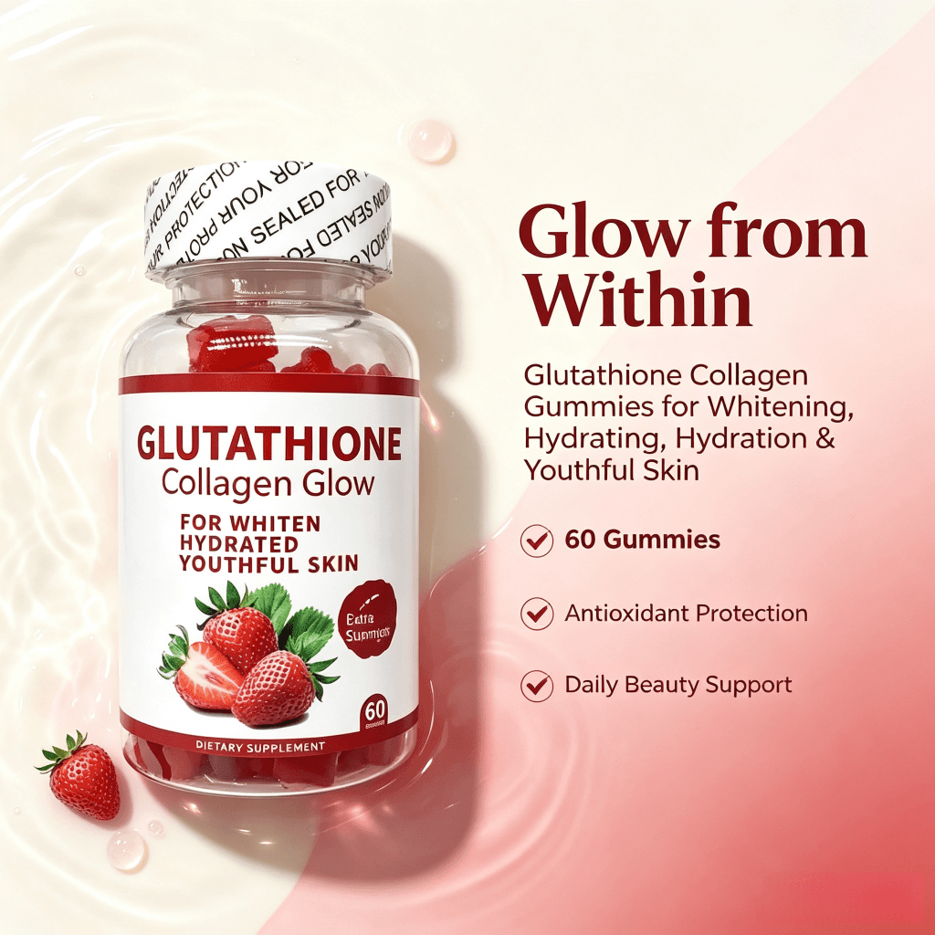 L-Glutathione Gummies Skin Brightening Vitamin C Collagen Gummies Skin Antioxidant Support