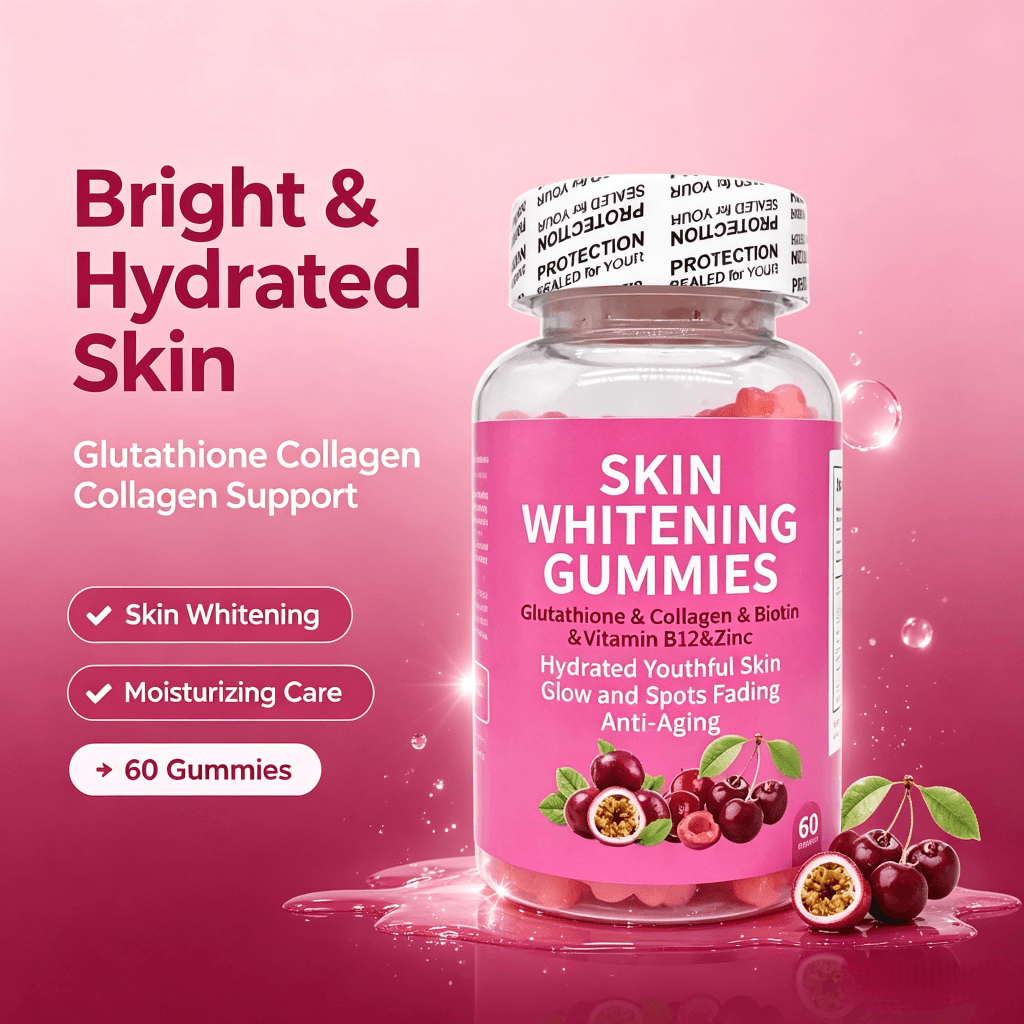 Glutathione Gummies Body Face Skin Whitening Glowing Collagen Gummy Antioxidant Whitening Skin Detox Supplement