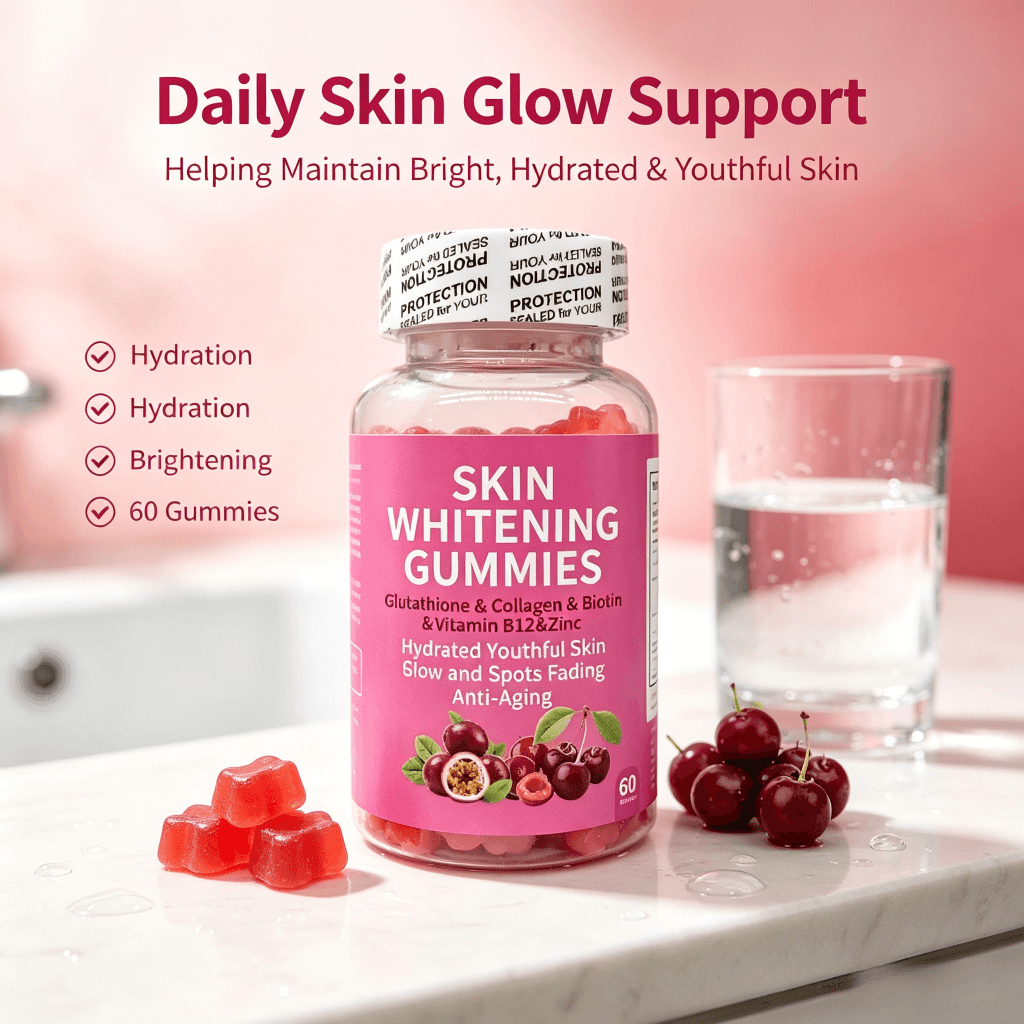 Glutathione Gummies Body Face Skin Whitening Glowing Collagen Gummy Antioxidant Whitening Skin Detox Supplement