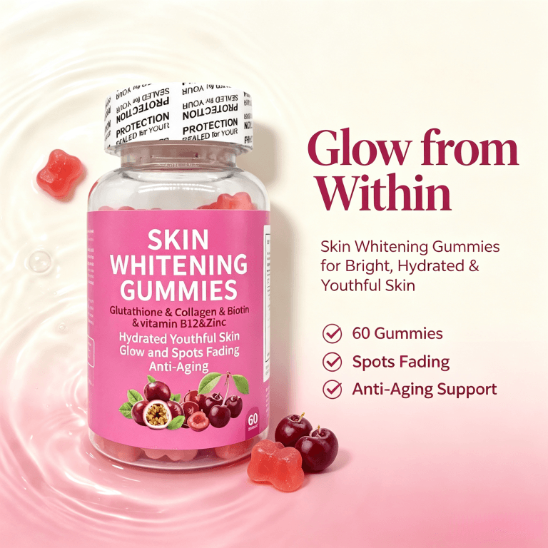 Glutathione Gummies Body Face Skin Whitening Glowing Collagen Gummy Antioxidant Whitening Skin Detox Supplement