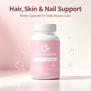 Vegan Biotin Capsules Nutrient-Rich Supplement for Adults and Children Hair Nail Care Vitamins Collage Keratin Biotin Capsules