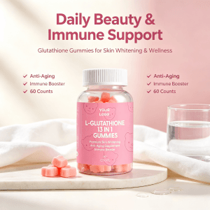 Oem Odm L-Glutathione Gummies Collagen Multivitamin Vitamin C 13 in 1 Supplements Vegan Skin Gummy Vitamins for Anti-aging