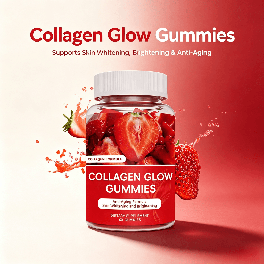 Custom Formula Collagen Gummies for Skin Hair and Nails Support Hydrolyzed Collagen Peptides Beauty Supplement 60 Count
