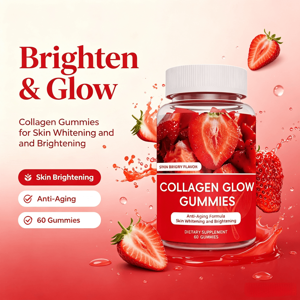 Custom Formula Collagen Gummies for Skin Hair and Nails Support Hydrolyzed Collagen Peptides Beauty Supplement 60 Count