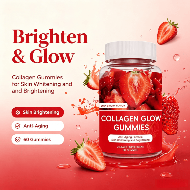 Custom Formula Collagen Gummies for Skin Hair and Nails Support Hydrolyzed Collagen Peptides Beauty Supplement 60 Count