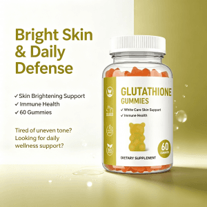 High Quality Glutathione Gummies L-Glutathione with Collagen Biotin for Skin Whitening Detoxifying and Antioxidant