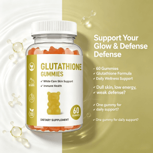 High Quality Glutathione Gummies L-Glutathione with Collagen Biotin for Skin Whitening Detoxifying and Antioxidant