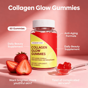 OEM  ODM  Collagen Gummies High Potency Hydrolyzed Collagen Peptides Type I & III Gummies for Joint & Bone Health Skin Elasticity