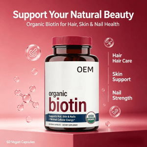 Private Label Biotin 10000mcg Capsules for Rapid Hair Growth & Glowing Skin Natural Hair Growth Capsules