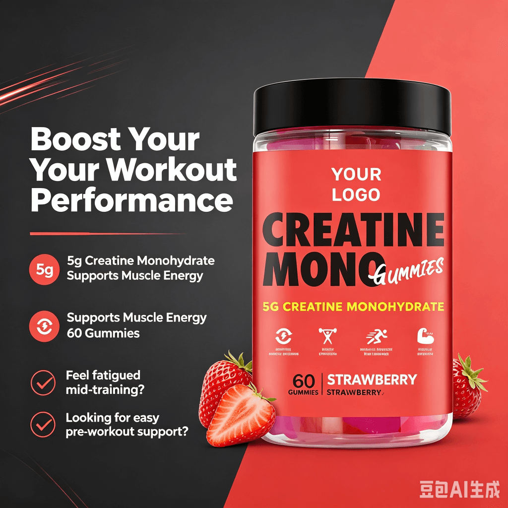 OEM ODM Creatine Monohydrate Gummies Creatine Gummies Sport Nutrition Creatine