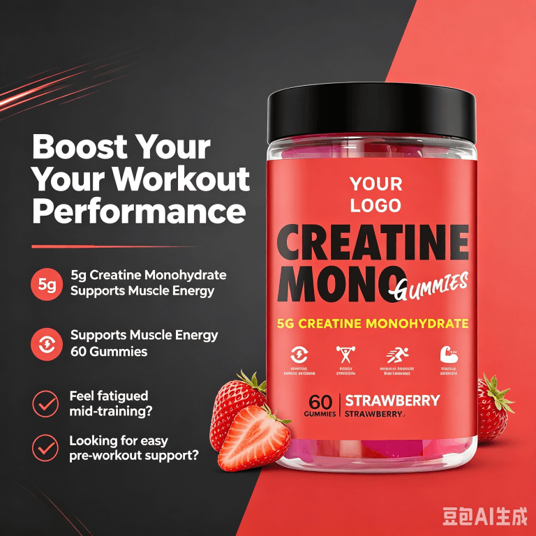 OEM ODM Creatine Monohydrate Gummies Creatine Gummies Sport Nutrition Creatine