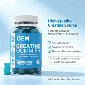 Sugar-Free Creatine Gummies Enhance Athletic Performance Focus & Endurance Vegan Creatine Easy to Chew Daily Fitness Gummies