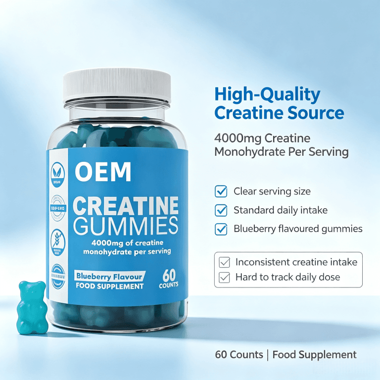 Sugar-Free Creatine Gummies Enhance Athletic Performance Focus & Endurance Vegan Creatine Easy to Chew Daily Fitness Gummies