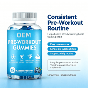 Pre-Workout Gummies Clean Energy & Focus with Beta-Alanine & Citrulline High Quality Energy Gummies