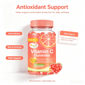 2025 Oem/odm Organic Vitamins C Gummy Vitamin C Gummies With Zinc for Immune Support Booster Supplement for Adults Kids