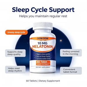 High Strength Melatonin Tablet 10mg Melatonin Improve Sleep Quality & Daily Energy Sleep Supplement Tablet