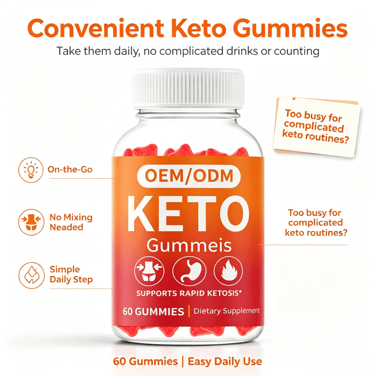 OEM Popular Slimming Keto Blast Gummy Candy Adult Vitamins Weight Management Supplement