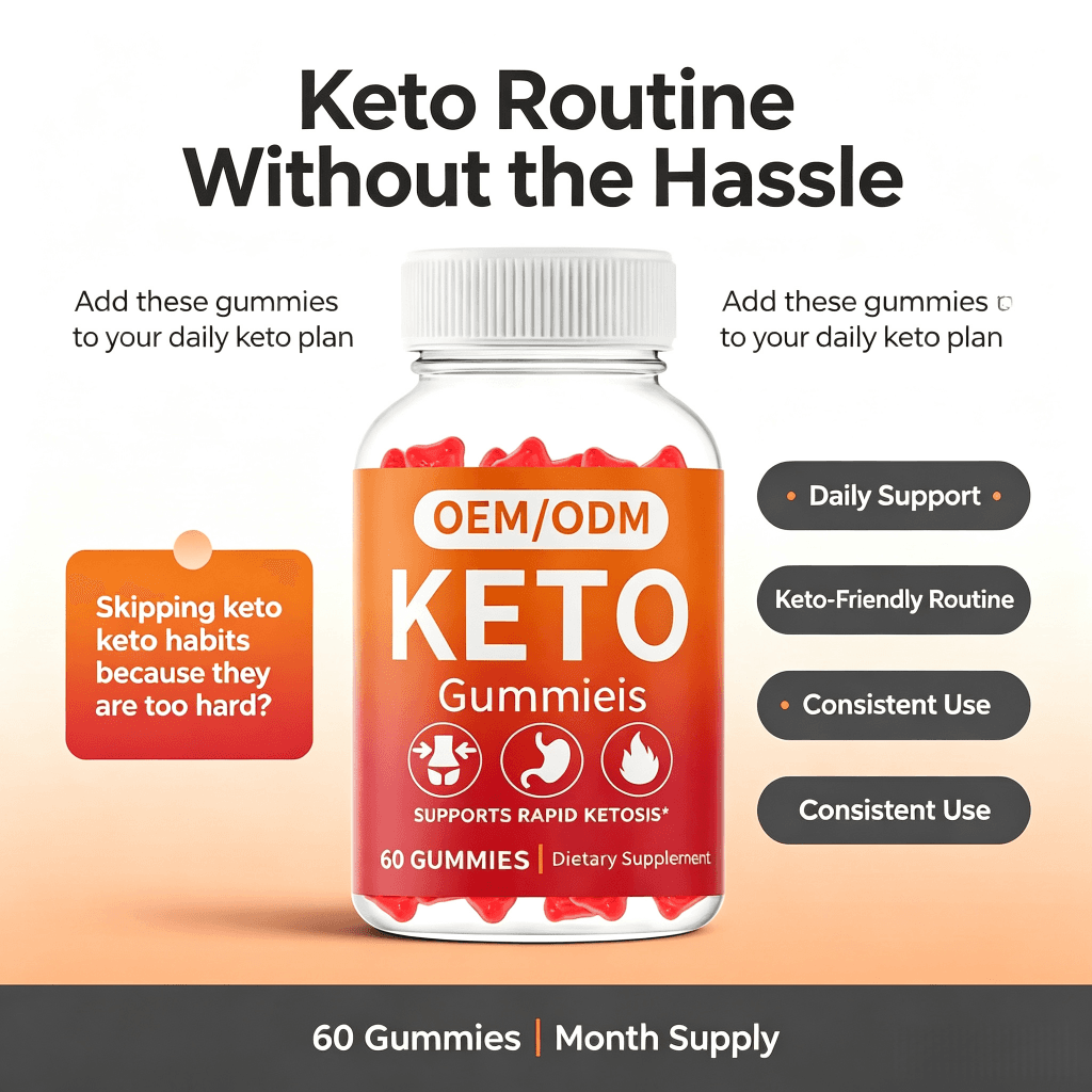 OEM Popular Slimming Keto Blast Gummy Candy Adult Vitamins Weight Management Supplement