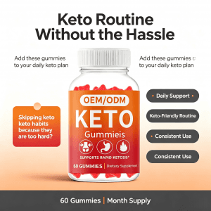OEM Popular Slimming Keto Blast Gummy Candy Adult Vitamins Weight Management Supplement