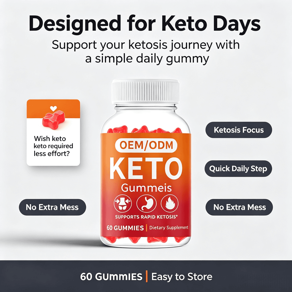 OEM Popular Slimming Keto Blast Gummy Candy Adult Vitamins Weight Management Supplement