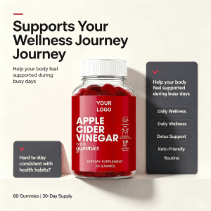 New Apple Cider Vinegar Gummies Acv Vegetarian Diet Products Healthcare Supplements Gummies Weight Control Fat Burning Gummies