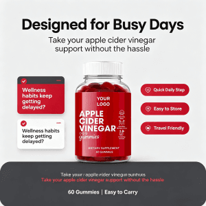 New Apple Cider Vinegar Gummies Acv Vegetarian Diet Products Healthcare Supplements Gummies Weight Control Fat Burning Gummies