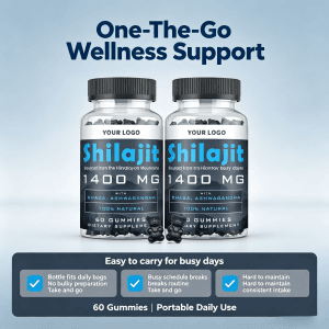 Best Selling Sugar-free Shilajit Extract Gummies Fulvic Acid Improves Focus for Adults Not for Pregnant Women