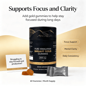 Factory OEM Wholesale Natural Shilajit Supplement Private Label Pure Himalayan Shilajit Gummies
