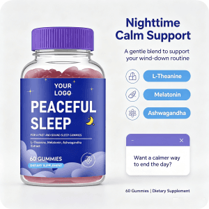 Good Taste Custom Flavor Sleep Deep Fruit Pectin Gummies Vitamin Sleep Deep Gummies Sleep Melatonin Gummies
