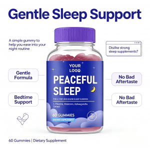 Good Taste Custom Flavor Sleep Deep Fruit Pectin Gummies Vitamin Sleep Deep Gummies Sleep Melatonin Gummies