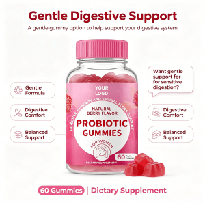 Hot Selling Oem Women Probiotic Gummies With Cranberry Extract Immune and Vaginal Health Support