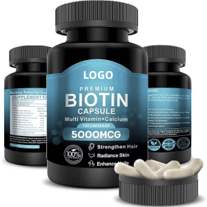 Vegan Biotin Keratin Collagen Capsules Heathcare Supplement Biotin Capsules for Hair Skin & Nails